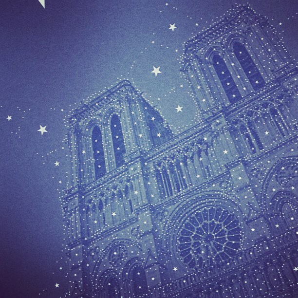 Starry Night on Notre Dame by Percolator app