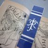 jrr tolkien monograph, the silmarillion, lord of the rings, lotr bookmarks, foil art projects, handmade artwork, buy bookmarks online, jrr tolkien books, gifts for readers, nerd gift ideas, gandalf, orthanc, saruman, bree, gondor, aragorn son of arathorn, strider, rivendell, lothlorien, elves, orcs, mordor, mount doom, sauron, eye of sauron, moria, dwarf, dwarves, gimli son of gloin, legolas, hobbit hole, hobbiton, the shire, rohan, king theoden, horse lords, doors of moria, mithril, isildi, uruk-hai, white hand of saruman, the one ring, one ring to rule them all, laminated bookmarks