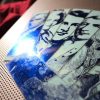 Alexander Hamilton / Cast of Characters / set of nine handmade historical bookmarks / shiny blue metallic foil highlight cardstock laminated