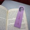 Gay writers bookmarks / set of nine handmade portraits writers playwrights poets activists quote book mark / magenta metal foil on lavender