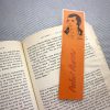 Romantic Poets bookmarks / set of nine handmade portraits of writers poets / Byron Burns Shelley Keats / terracotta and red book marks