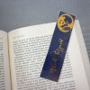 Lost Generation bookmarks / set of nine handmade portraits writers poets quote book mark / Hemingway Fitzgerald / gold metal foil on blue