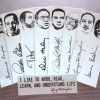 Black writers bookmarks / set of nine handmade African American portraits poets activists book mark blue Langston Hughes Baldwin Douglass