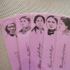 Black suffragists bookmarks set of 9 / African American votes for women portraits feminist activists voting rights book mark purple