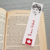 Canadian Women Poets bookmarks set of 9 / Poetry writers authors of women portraits Atwood Hebert Smart Joe Joy Shields book mark red white