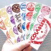 Vintage Bottlecaps / 9 bookmark set of antique soda pop bottle caps tops / red pink green blue brown purple gold copper soft drinks retro