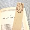 American Library Stamps / 9 bookmark set of librarian marks / researcher Harvard Congress readers PhD ex libris government college sepia tan