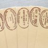 American Library Stamps / 9 bookmark set of librarian marks / researcher Harvard Congress readers PhD ex libris government college sepia tan