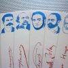 French Novelists bookmarks set of 9 portraits great classical authors novels poets blue and red book marks Hugo Camus Flaubert Proust