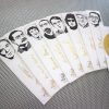 Nobel Literature laureates bookmarks set of 9 writers authors portraits poets book mark gold Neruda Eliot Bob Dylan Kipling Heaney Pasternak