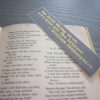 Funny lawyer quotes bookmarks / set of nine handmade jokes by writers quotes about the law justice judge book mark / gold metal foil on gray