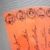 Horror bookmarks / set of nine portraits spooky writers / Stephen King Anne Rice Shelley Lovecraft Poe / Hallowe'en pumpkin black book marks