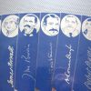 Great Scots! Writers / 9 bookmark set of Scottish handmade portraits / Scotland writers authors Auld Scotia novelists St Andrews blue books