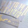 Quotes about lawyers bookmarks / set of nine handmade by writers quotes about the law / gold metal foil on gray Lincoln Choate Dickens