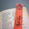 Horror bookmarks / set of nine portraits spooky writers / Stephen King Anne Rice Shelley Lovecraft Poe / Hallowe'en pumpkin black book marks