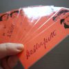 Romantic Poets bookmarks / set of nine handmade portraits of writers poets / Byron Burns Shelley Keats / terracotta and red book marks