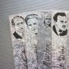 Great Physicists set of 9 handmade bookmarks physics scientists Einstein Heisenberg Dirac Bohr Feynman Galileo Isaac Newton Maxwell e=mc2