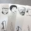 Science Fiction Writers set of 9 handmade bookmarks scifi sci fi syfy pulp robots planet space craft fantasy aliens comic literature martian