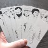 Science Fiction Writers set of 9 handmade bookmarks scifi sci fi syfy pulp robots planet space craft fantasy aliens comic literature martian