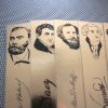 Great Chemists set of 9 handmade chemistry history bookmarks historical scientists Marie Curie gold au alchemy ap chem study textbook exam