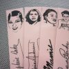 Civil Rights women bookmarks / set of nine handmade African American portraits Black activists book mark Rosa Parks black blush pink