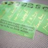 Irish writers bookmarks set of 9 handmade portraits Ireland's poets playwrights authors Yeats Joyce Wilde Shaw Behan book mark green gold