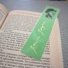 Irish writers bookmarks set of 9 handmade portraits Ireland's poets playwrights authors Yeats Joyce Wilde Shaw Behan book mark green gold