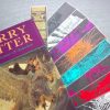 Harry Potter set of 9 handmade bookmarks of Magic Spells in various metallic colors of foil. Great nerd or geek gift!