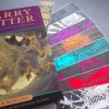 Harry Potter set of 9 handmade bookmarks of Magic Spells in various metallic colors of foil. Great nerd or geek gift!