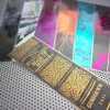 Harry Potter set of 9 handmade bookmarks of Magic Spells in various metallic colors of foil. Great nerd or geek gift!