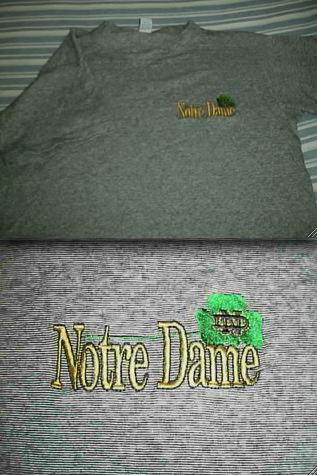 Notre Dame Fighting Irish Striped