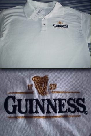 Guinness White Embroidered