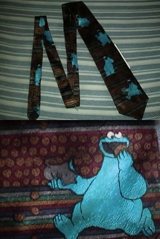 Cookie  Monster Muppets Tie